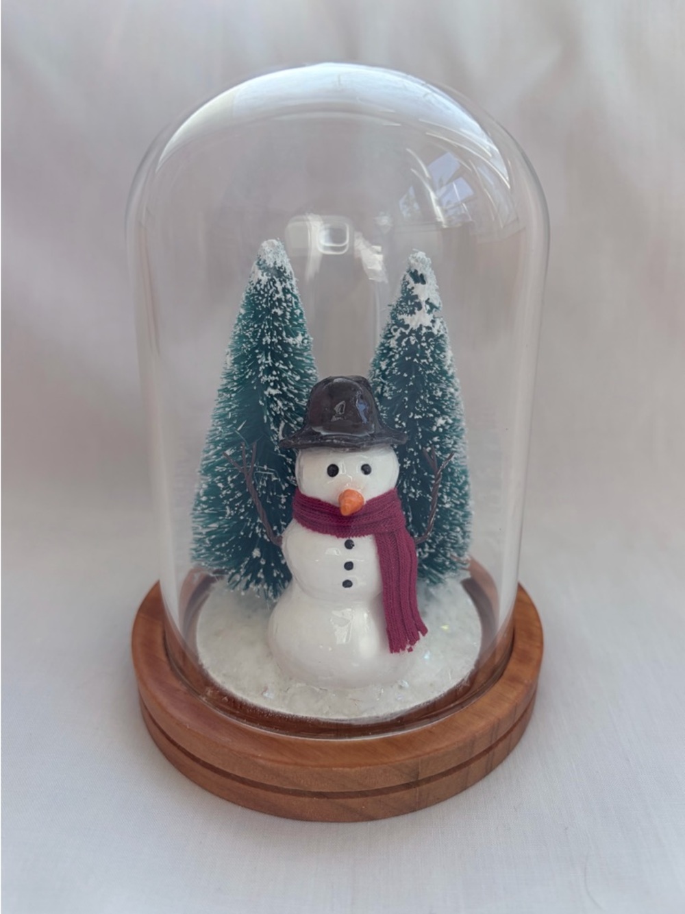 Handmade Snowman Dome Home Decor